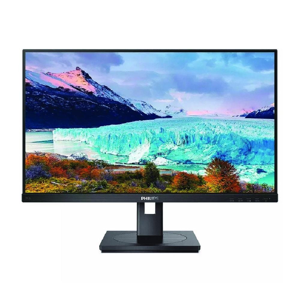 Monitor Philips 24" IPS Full HD HDMI DisplayPort USB - C com Colunas, Regulável em Altura e Pivot 243S1/00 — Recondicionado