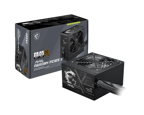 Fonte de Alimentação MSI MAG A650BN PCIE5 II 650 W ATX 80 PLUS Bronze Preta — Recondicionada