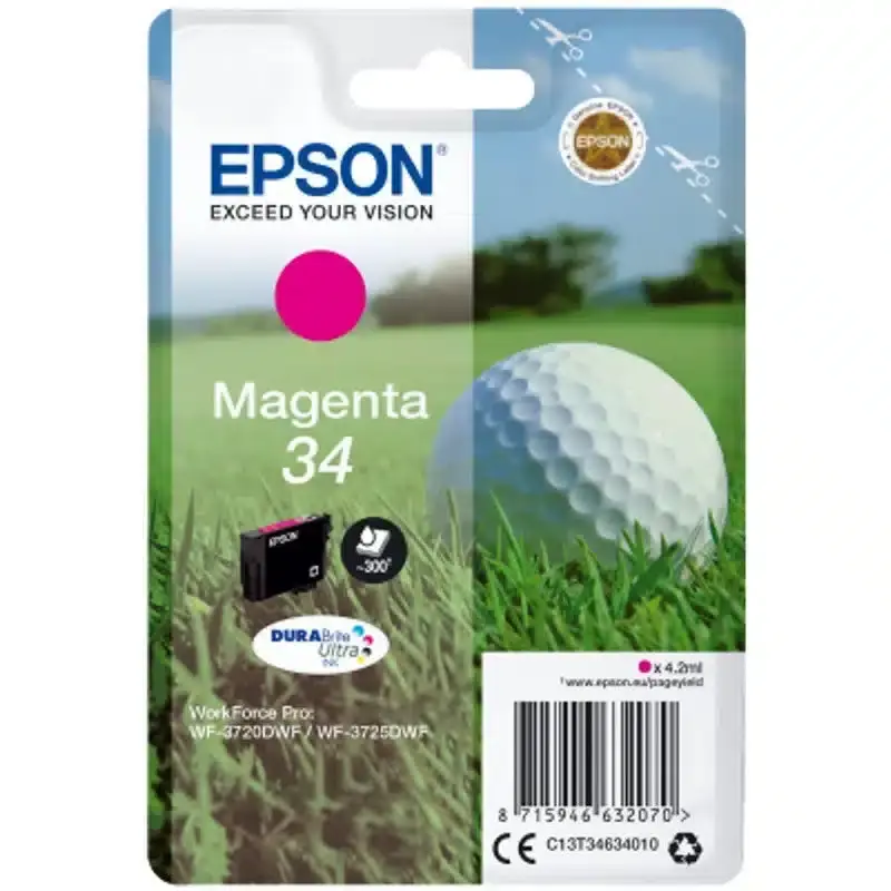 Tinteiro Original Epson nº34 Magenta — Recondicionado