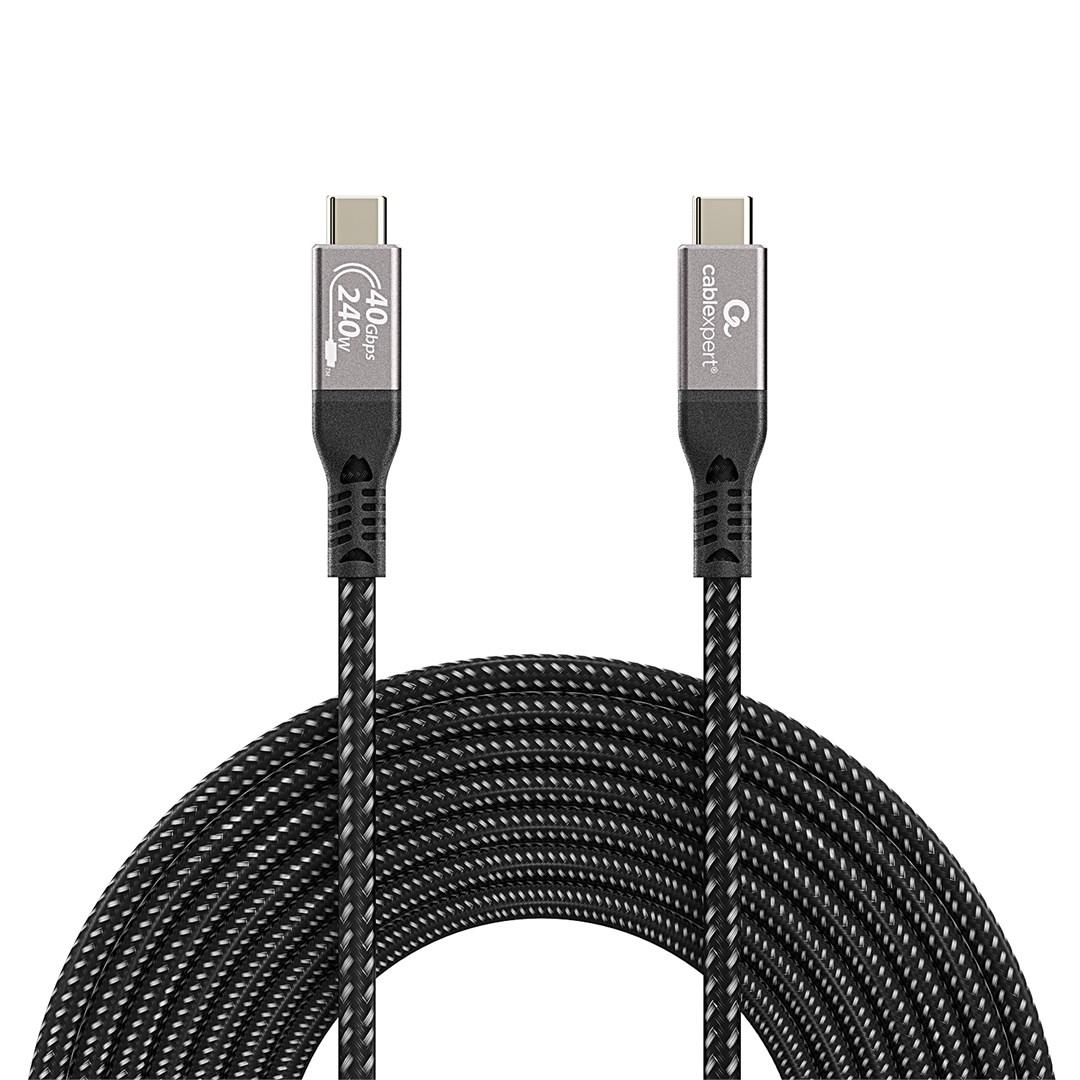 Cabo USB - C para USB - C Gembird USB4 240 W 40 Gbps 0.3 m Preto