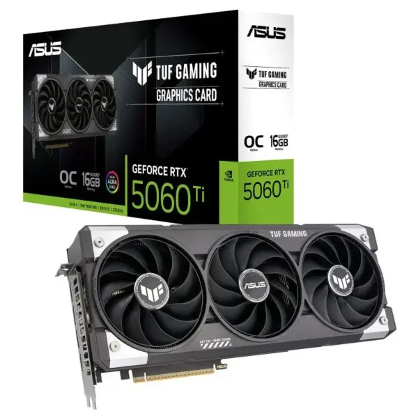 Placa Gráfica Asus TUF RTX 5060 TI OC 16G GAMING DDR7 — Recondicionada