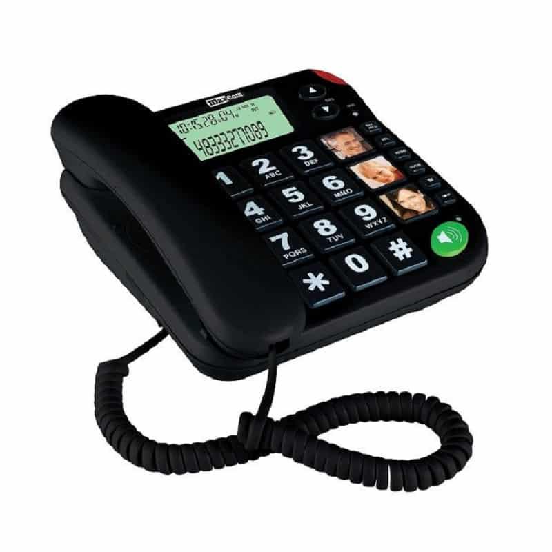 Telefone Fixo Maxcom KXT480 Preto — Recondicionado
