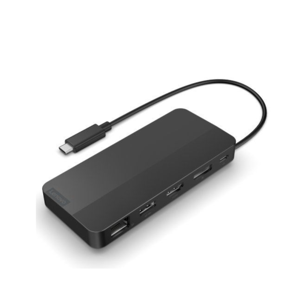 Docking Station Lenovo USB - C Dual Display Travel Dock com Adaptador de 100 W — Recondicionado