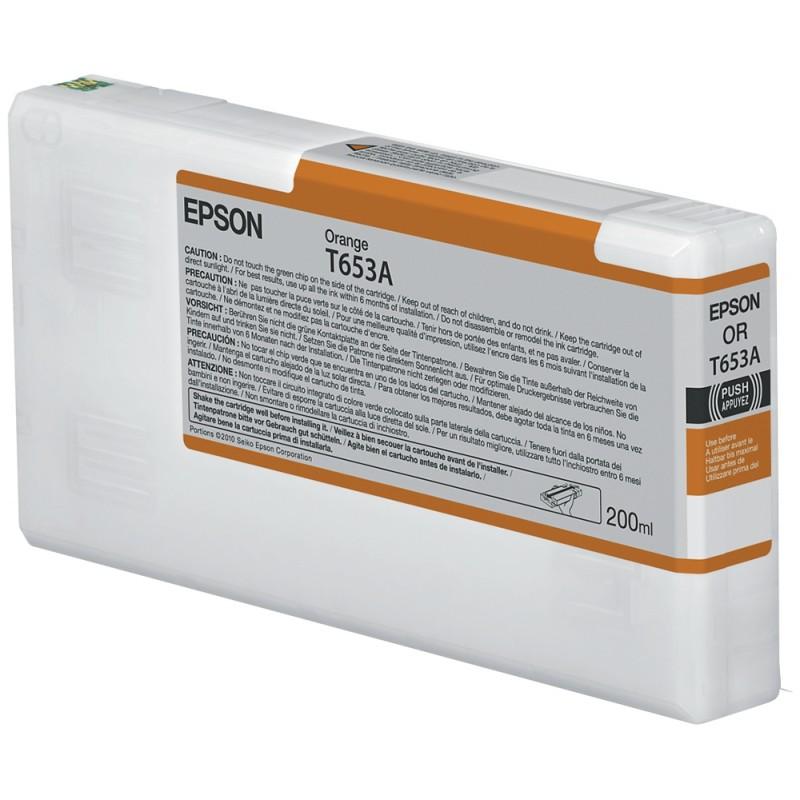 Tinteiro Original Epson T653A Laranja — Recondicionado