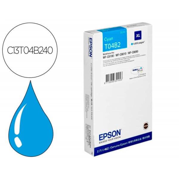 Tinteiro Original Epson T04B2 Azul — Recondicionado