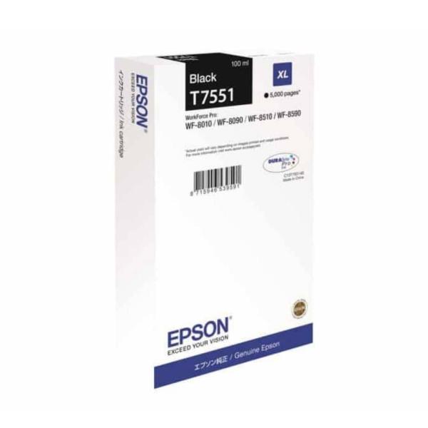 Tinteiro Original Epson T7551 Preto — Recondicionado