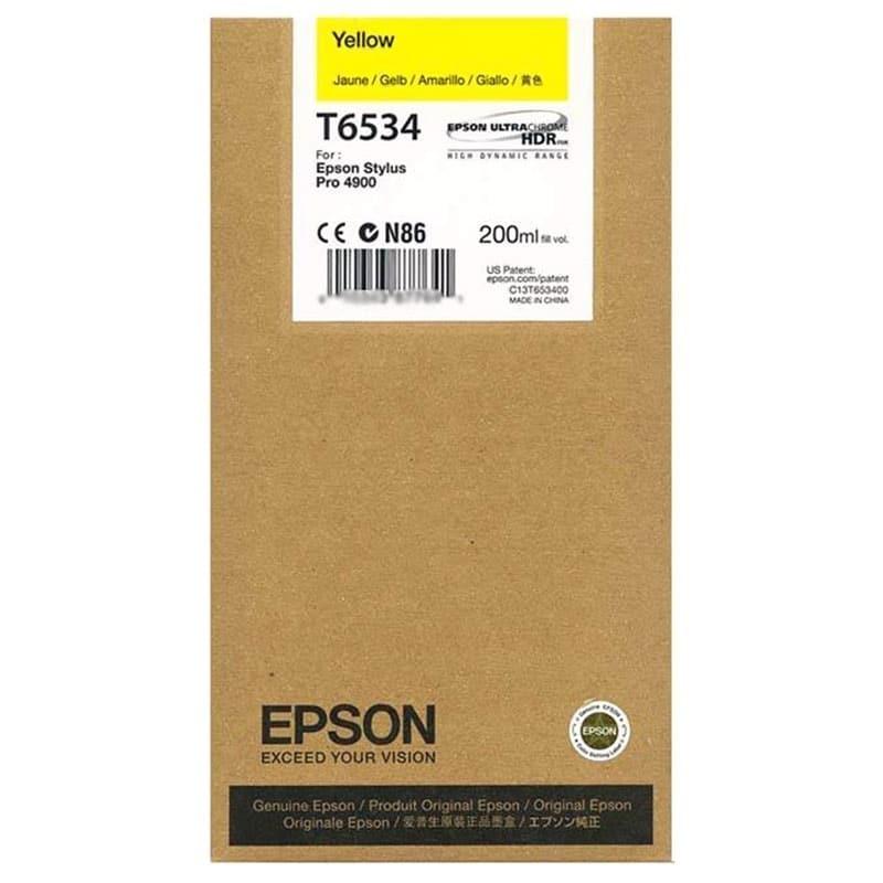 Tinteiro Original Epson T6534 Amarelo — Recondicionado