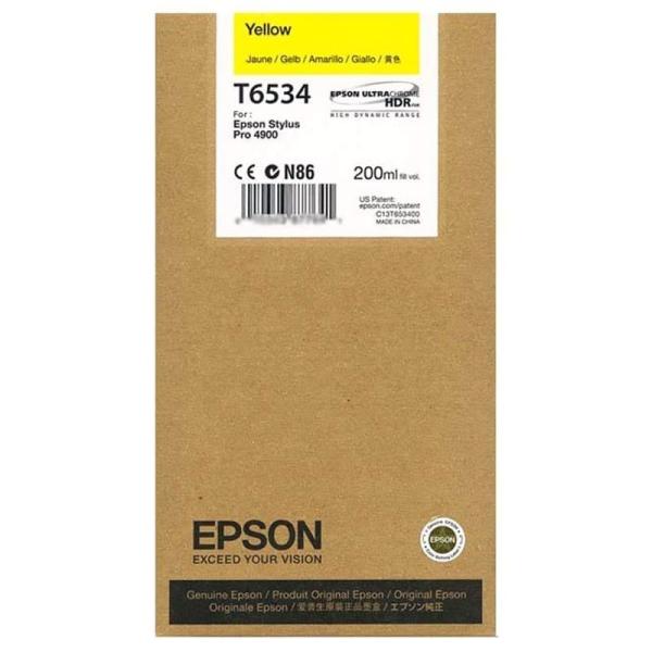Tinteiro Original Epson T6534 Amarelo — Recondicionado
