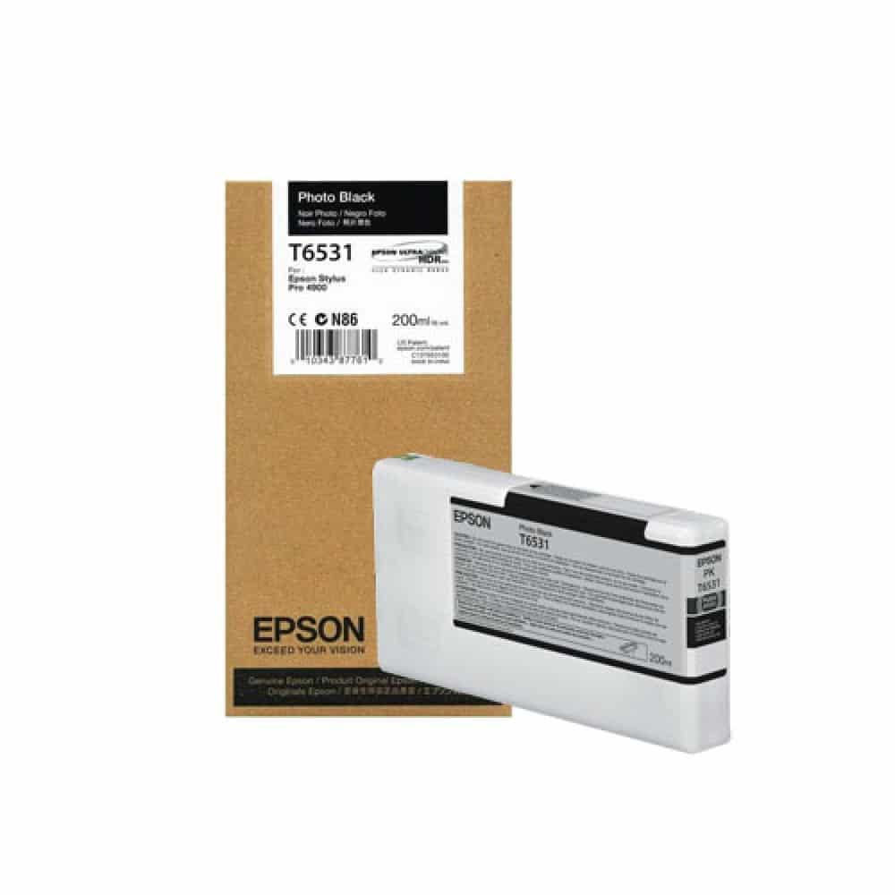 Tinteiro Original Epson T6531 Preto Photo — Recondicionado