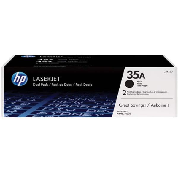 Toner Original HP nº35A Pack de 2 Preto — Recondicionado