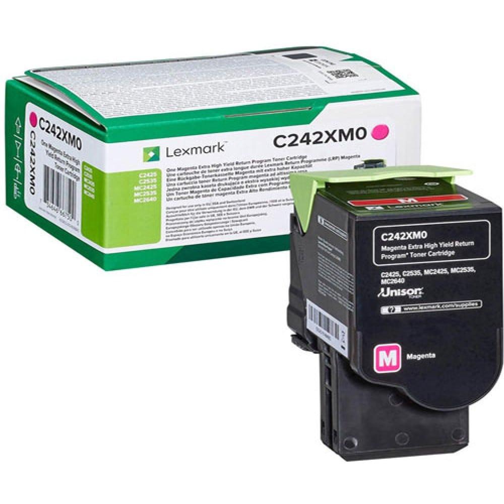 Toner Original Lexmark C242XM0 Magenta — Recondicionado