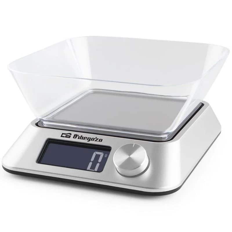 Balança de cozinha Eletrónica Orbegozo PC 1030 até 5kg Prateada — Recondicionada