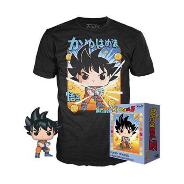 Funko POP + T - Shirt Dragon Ball Z Goku Kamehameha Tamanho L - 56667l