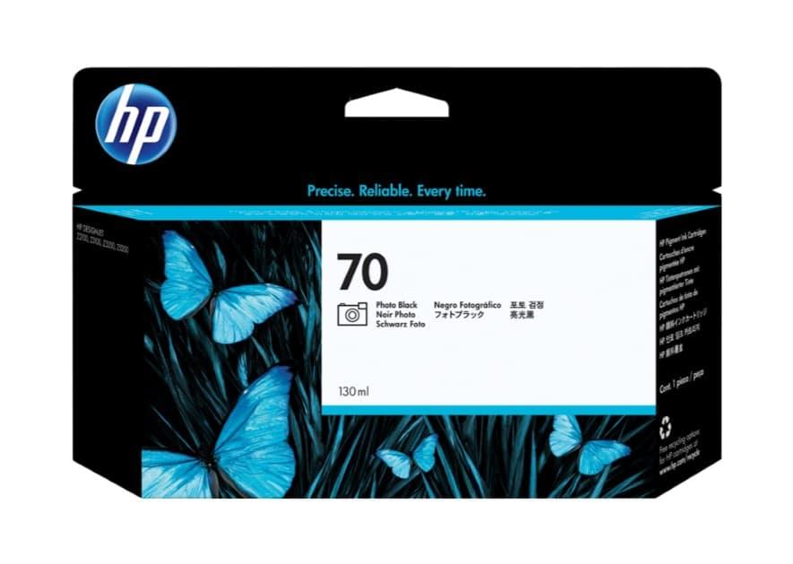Tinteiro Original HP 70 Preto Photo C9449A 130mL — Recondicionado