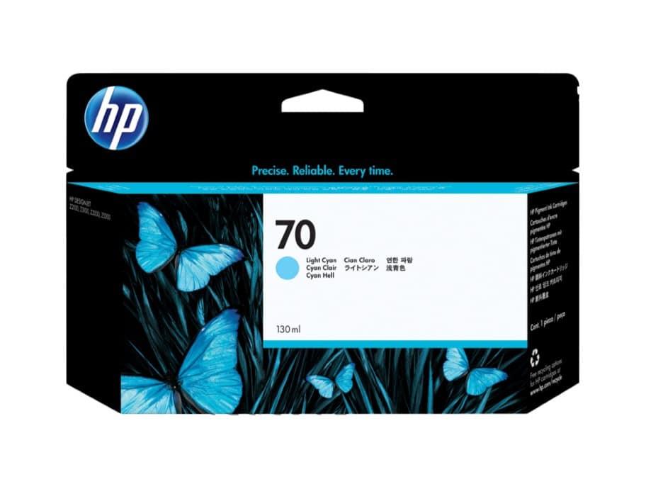 Tinteiro Original HP 70 Azul Claro C9390A 130mL — Recondicionado