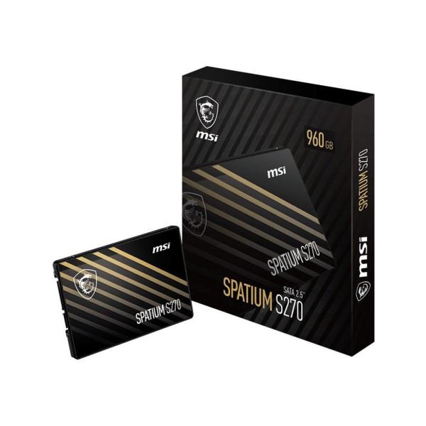 Disco SSD MSI Spatium S270 960Gb 2.5" SATA 3 6Gbps — Recondicionado
