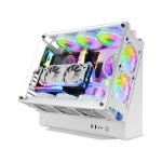 Caixa Gaming ATX Mars Gaming MCBW Branca — Recondicionada