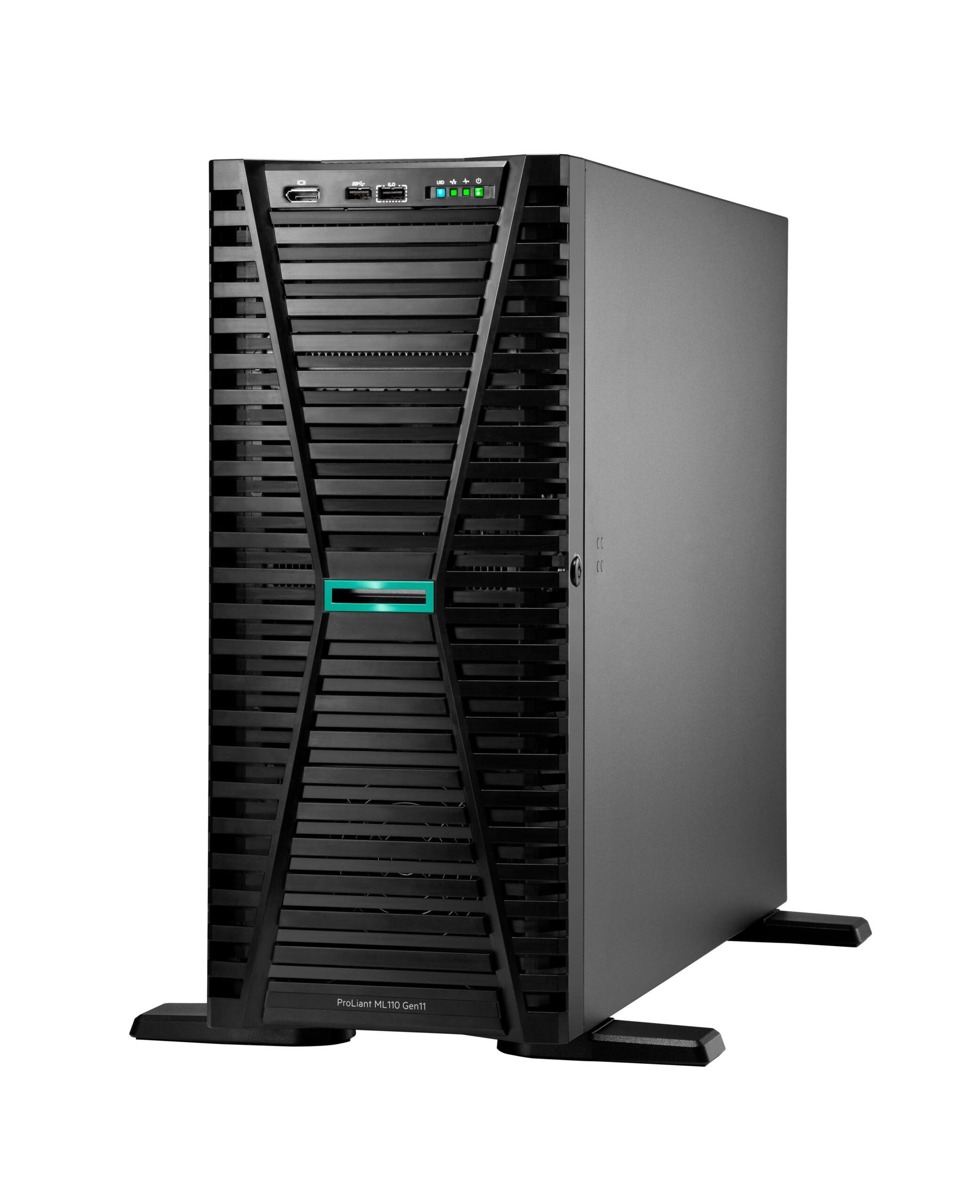 Servidor HPE ProLiant ML110 Gen11 SMART CHOICE - 3508U 2.1GHz 8c 1P 1x32GB - R 8SFF 2x480GB SSD 2x1000W PS EU Server — Recondicionado
