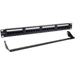 Patch Panel Phasak PU 2424, 24 Portas Cat.6, Altura 1U, Gestão de Cabos — Recondicionado