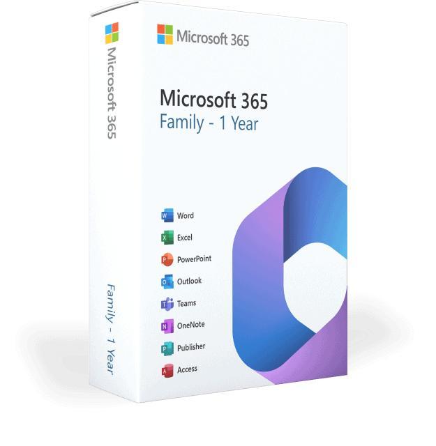 Microsoft Office 365 Familia 1 ANO ESD 6 Utilizadores — Recondicionado