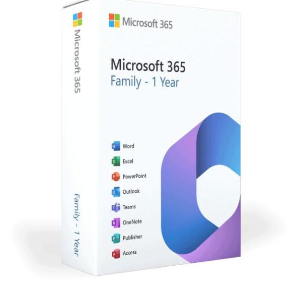 Microsoft Office 365 Familia 1 ANO ESD 6 Utilizadores — Recondicionado