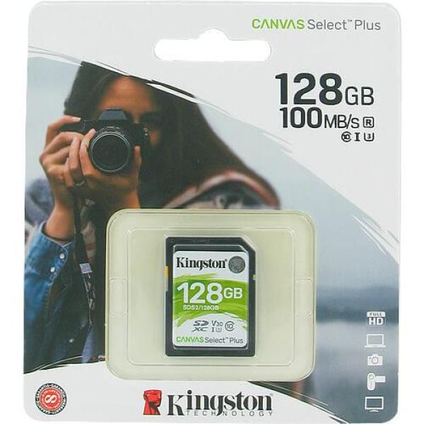 Cartão 128GB SDXC Canvas Select Plus Gen3 150MB/s C10 UHS - I U1 V10 — Recondicionado