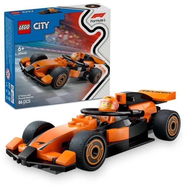LEGO City Piloto de F1 com Carro de Corrida McLaren - 60442 — Recondicionado