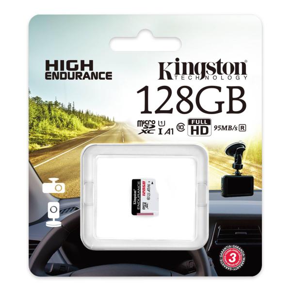 Cartão MicroSDXC Kingston High Endurance 128GB 95MB/s C10 UHS - I U1 A1 — Recondicionado