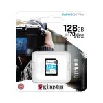 Cartão SDXC Kingston Canvas Go Plus 128GB Gen4 200MB/s C10 UHS - I U3 V30 — Recondicionado