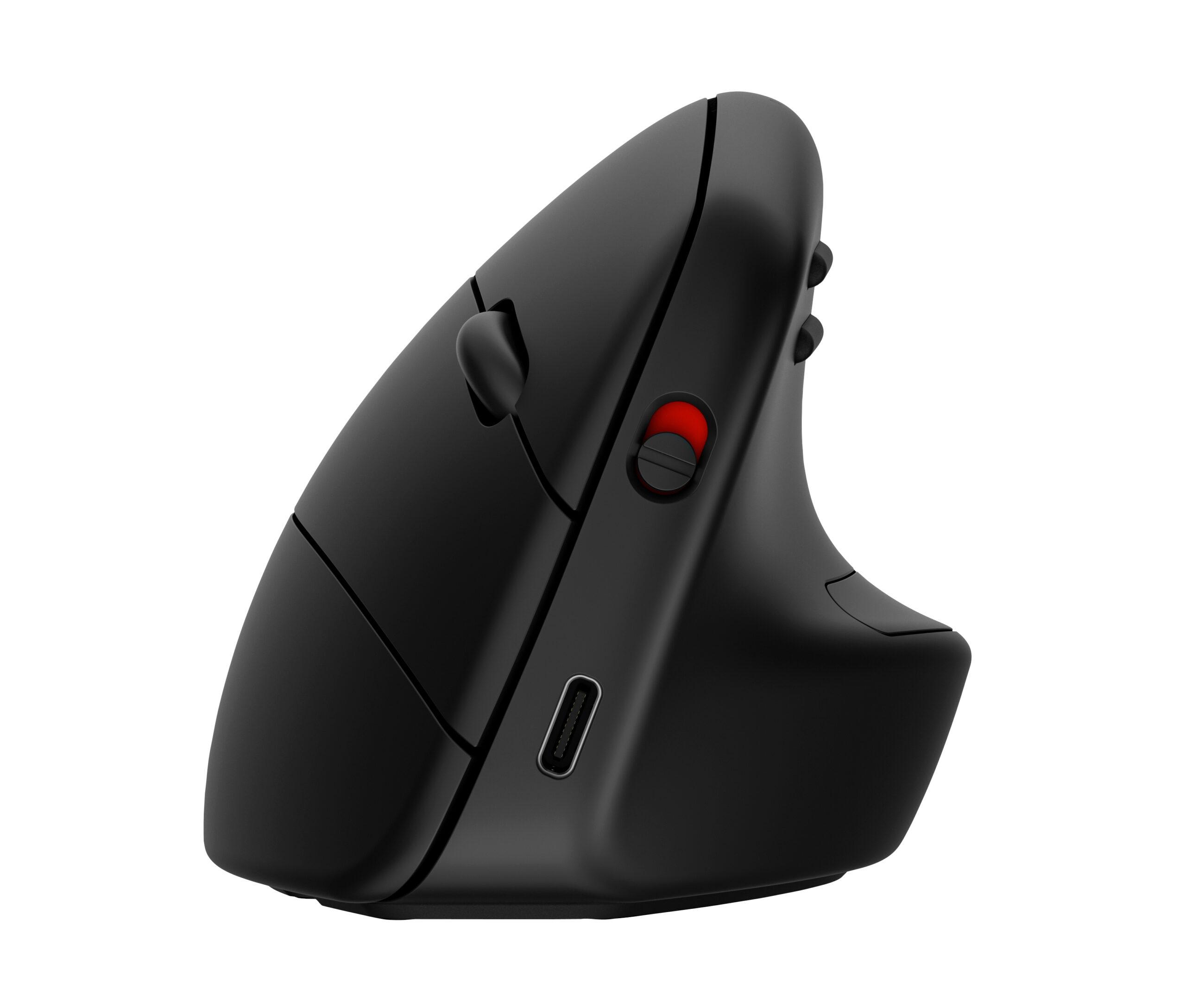 Rato Ergonómico HP 925 Vertical 6 botões Wireless e Bluetooth 5.3 2.4 GHz com Receptor sem fio USB — Recondicionado
