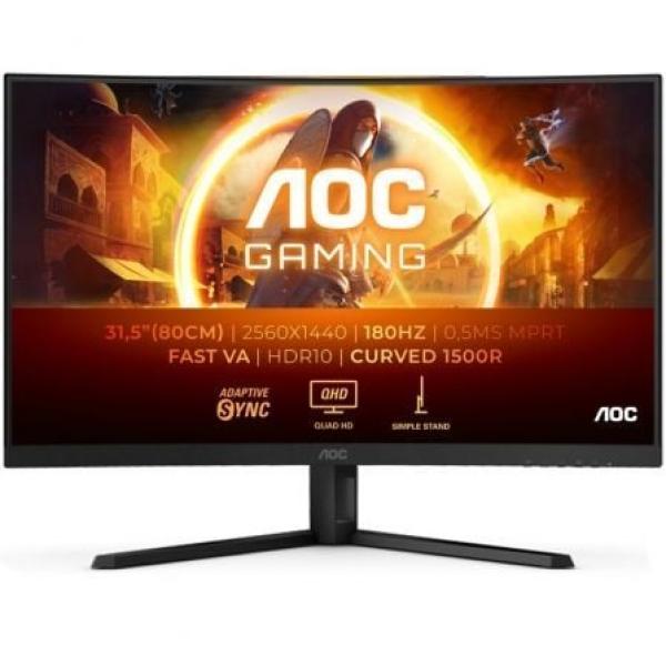 Monitor Gaming Curvo AOC CQ32G4VE 31.5" QHD 0.5ms 180Hz VA — Recondicionado