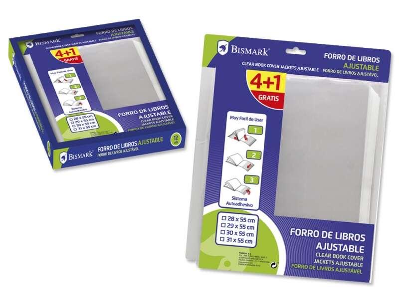 Pack de 5 Forras Bismark para Livros de 310 mm em Polipropileno, Recondicionado