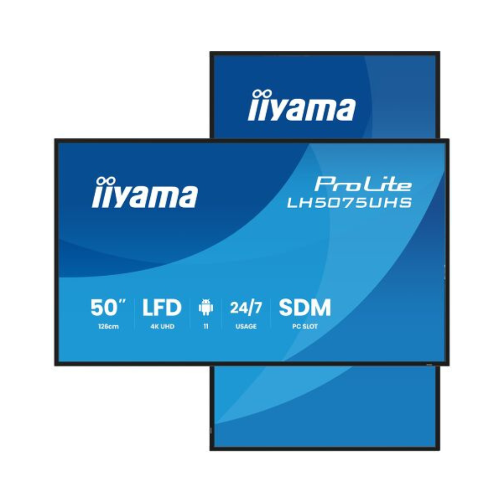 Monitor Prolite Iiyama 50" 3840x2160 UHD VA Haze 25% 500cd — Recondicionado