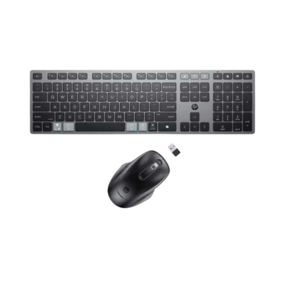 Conjunto Teclado e Rato HP 725 multidispositivo recarregáveis sem fios — Recondicionado