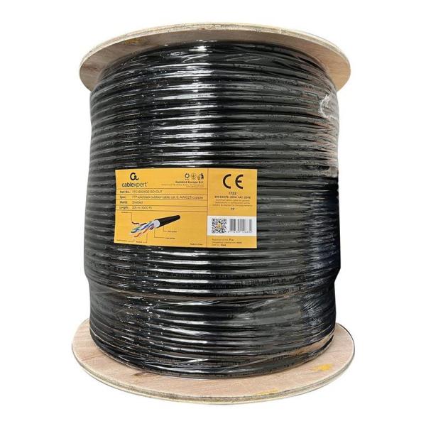 Bobine de Cabo Rede Gembird 305m Cat6 FTP Solid Copper Outdoor com Extra Resistencia a Agua