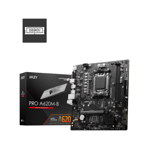 Motherboard MSI Placa Base PRO A620M - B mATX 2xDDR5 Socket AM5
