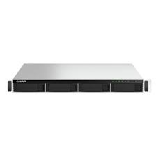 NAS QNAP TS - 464U - RP Servidor NAS 4 baias para Bastidor SATA 6Gb/s Ram 8 GB 2.5 Gigabit Ethernet iSCSI assistência 1U
