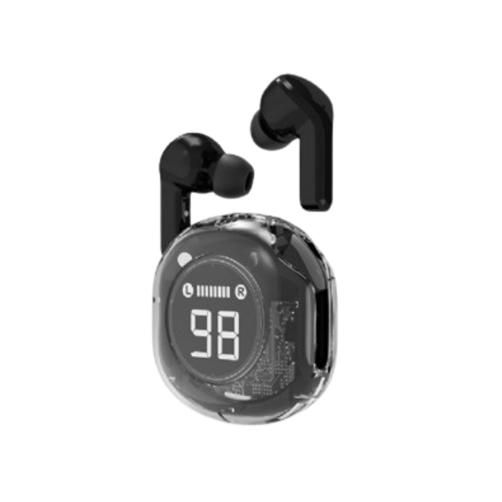 Auriculares Bluetooth Sem Fios Gembird TWST - 01 - BK In - Ear para Chamadas e Música com Carregamento USB - C