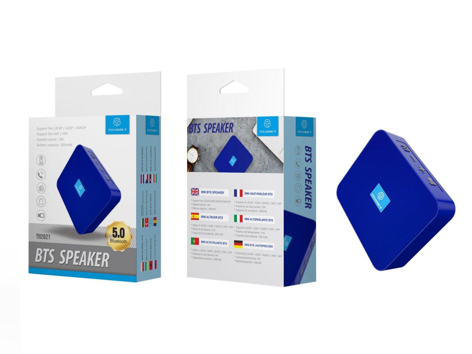 Mini Coluna Bluetooth Azul