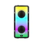 Altifalantes Bluetooth 5.0 Estereo, Altifalante Sem Fios Portatil , Luzes Coloridas, Bateria De 2000 Mah, Exterior Para Presentes De Festa Em Casa.Preto