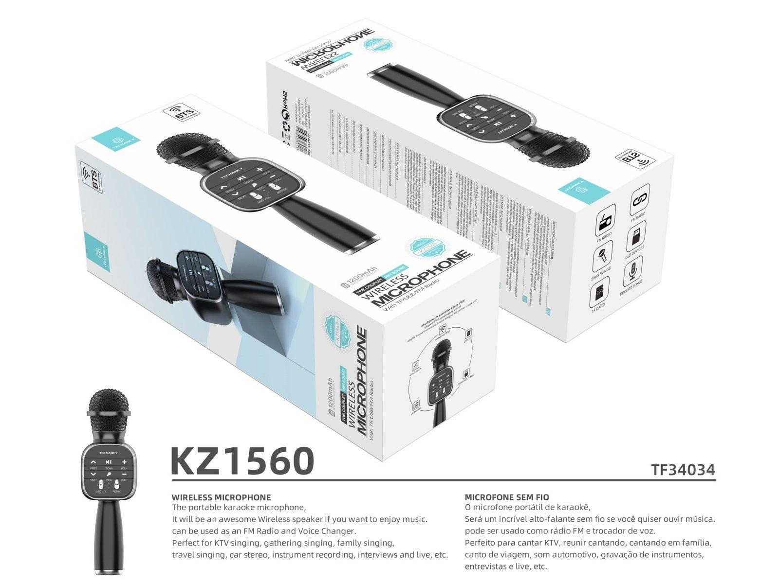 Dss Microfone Bluetooth Preto