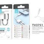 Cabo De Audio Lightning Para Lightning Branco