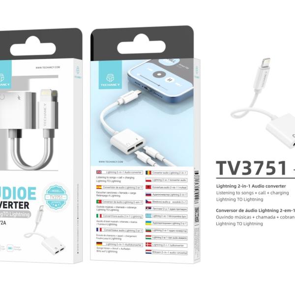 Cabo De Audio Lightning Para Lightning Branco