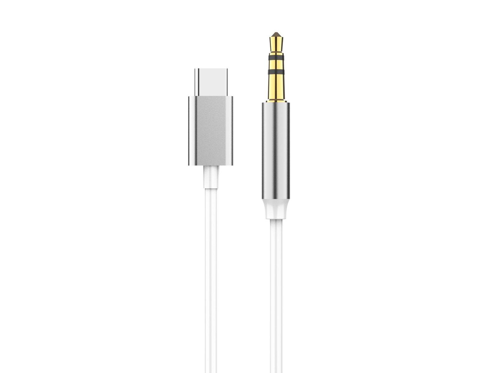 Cabo Usb C A Jack 3.5mm Tipo Macho Adaptador Audio Estereo Cabo Auxiliar Para Carro Compativel Com Huawei Samsung Xiaomi Etc