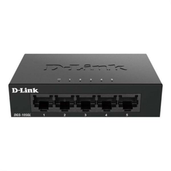 Switch de mesa D-Link DGS-105GL 5 p 10 / 100 / 1000 Mbps Preto