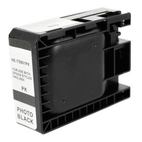 Epson T5801 Preto Foto Tinteiro De Tinta Pigmentada Compatível C13T580100