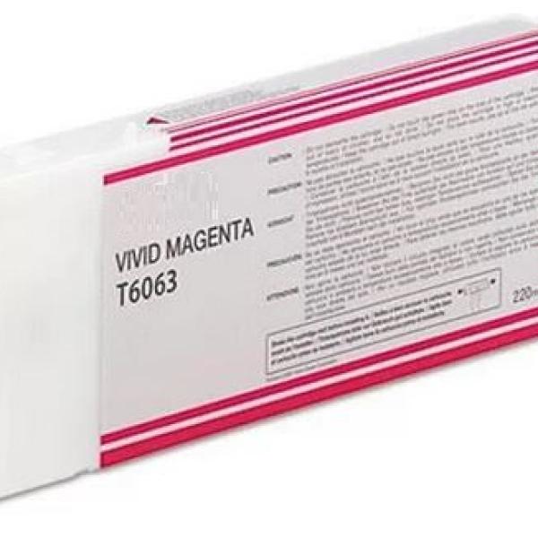 Epson T606300 Magenta Tinteiro De Tinta Pigmentada Compatível C13T606300