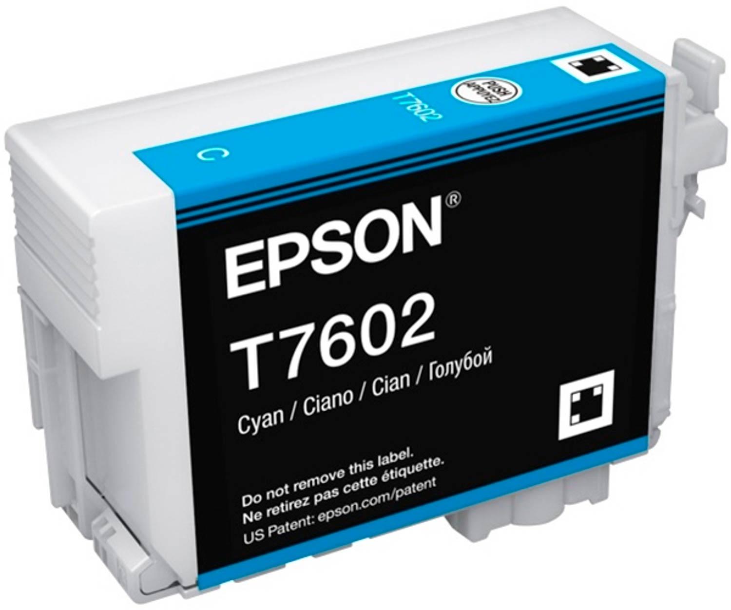 Epson T7602 Azul Tinteiro De Tinta Pigmentada Compatível C13T76024010