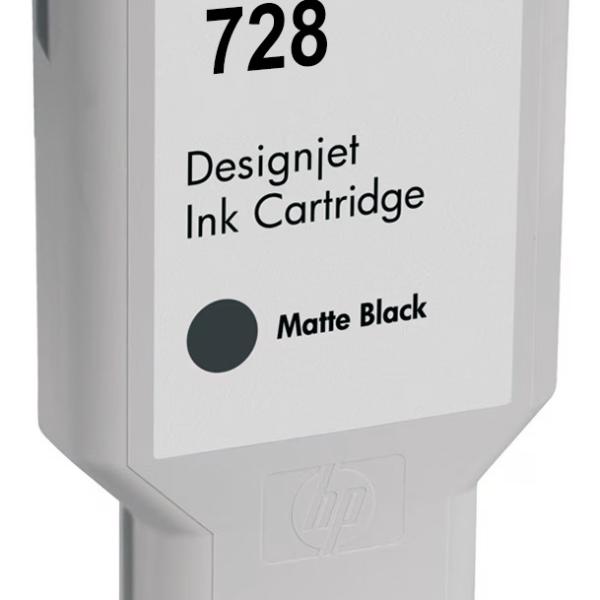 Hp 728Xl Preto Mate Tinteiro De Tinta Pigmentada Compatível F9J68A/F9J64A