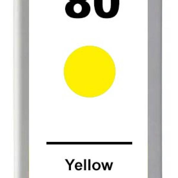 Hp 80 Amarelo Tinteiro De Tinta Compatível C4848A
